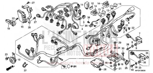FAISCEAU DES FILS CB600F3A de 2010